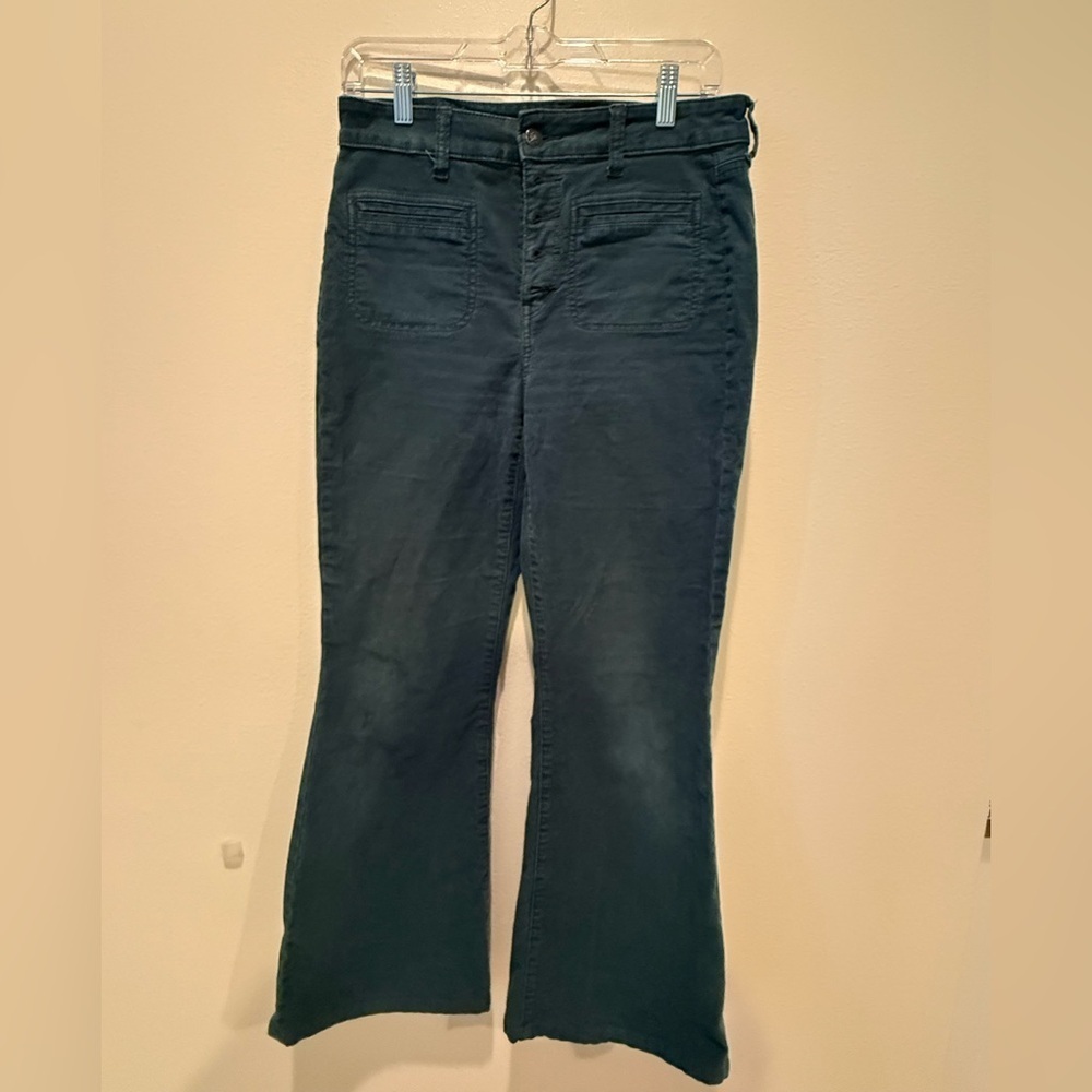 American Eagle Outfitters Dark Green Flare Pants